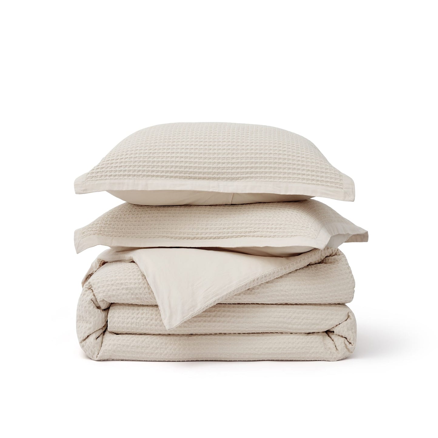 GentleSoft™ Cotton Waffle Weave Duvet Cover Set
