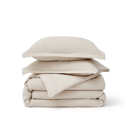 GentleSoft® Cotton Waffle Weave Duvet Cover Set