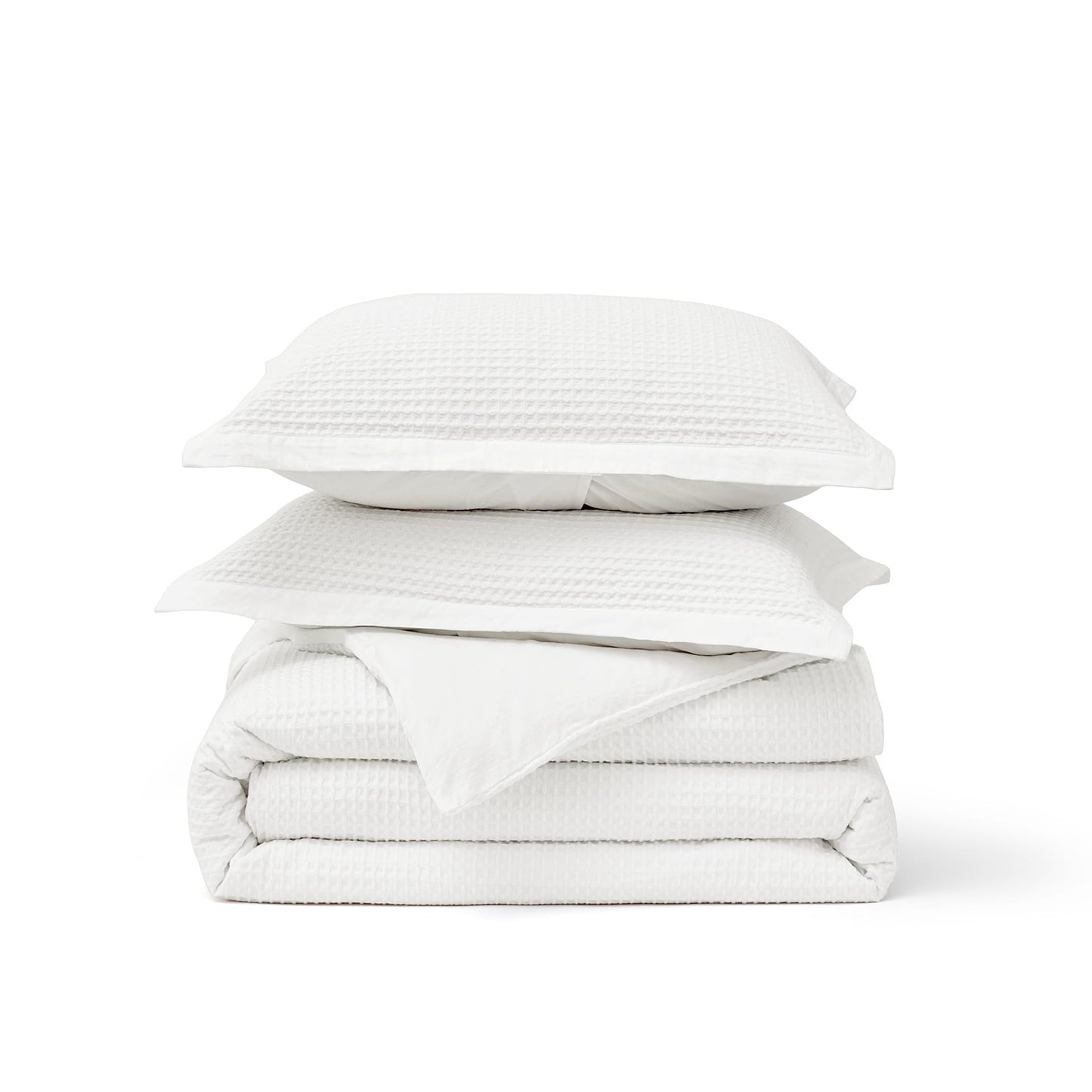 GentleSoft™ Cotton Waffle Weave Duvet Cover Set