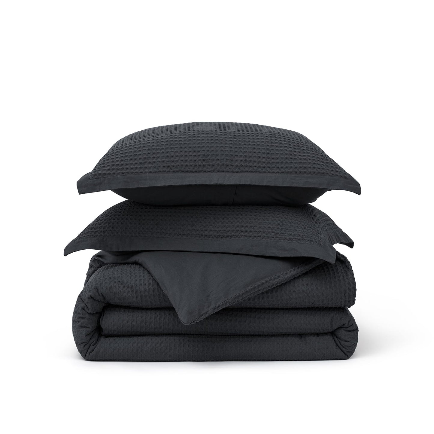 GentleSoft™ Cotton Waffle Weave Duvet Cover Set