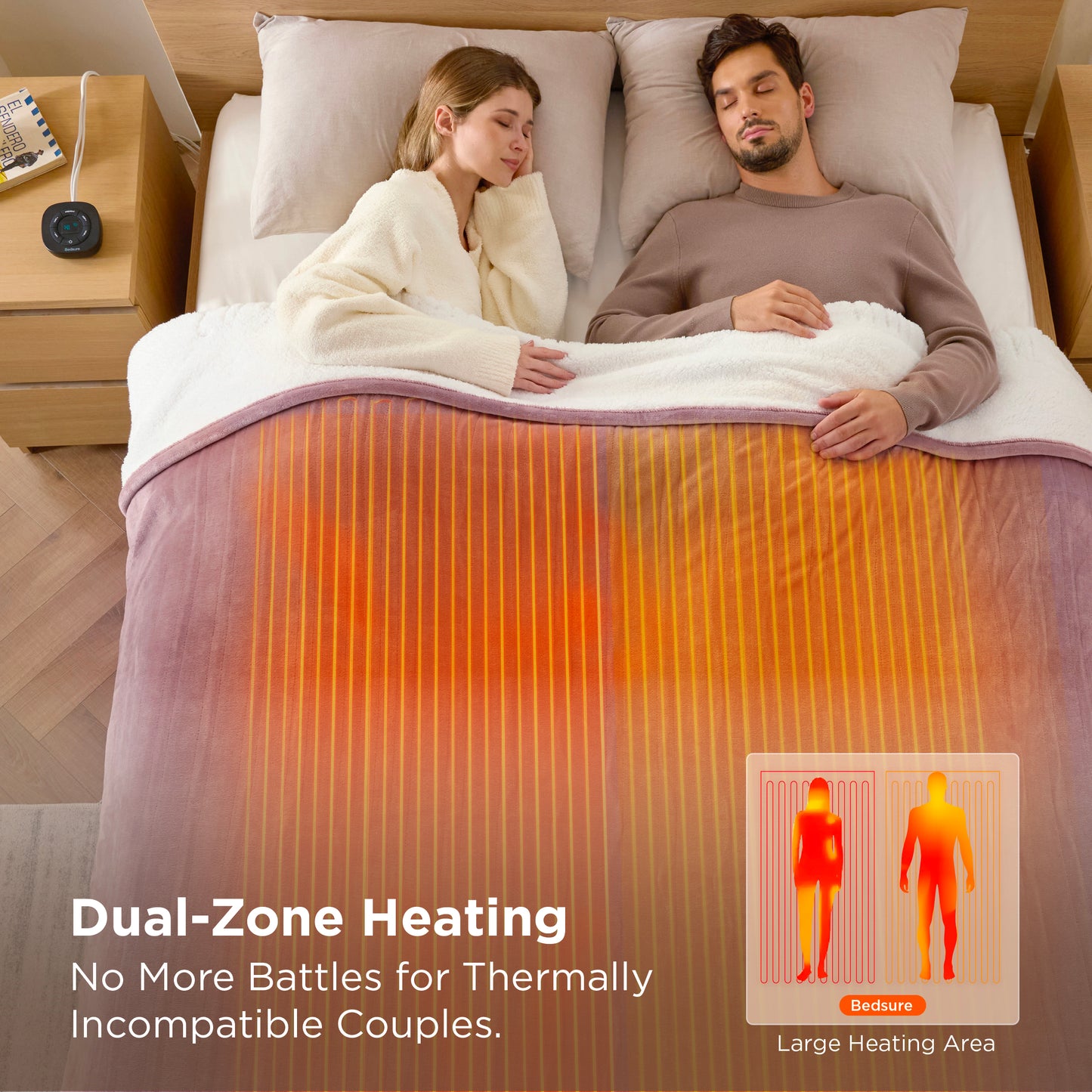 GentleSoft® Solid Flannel Heated Blanket