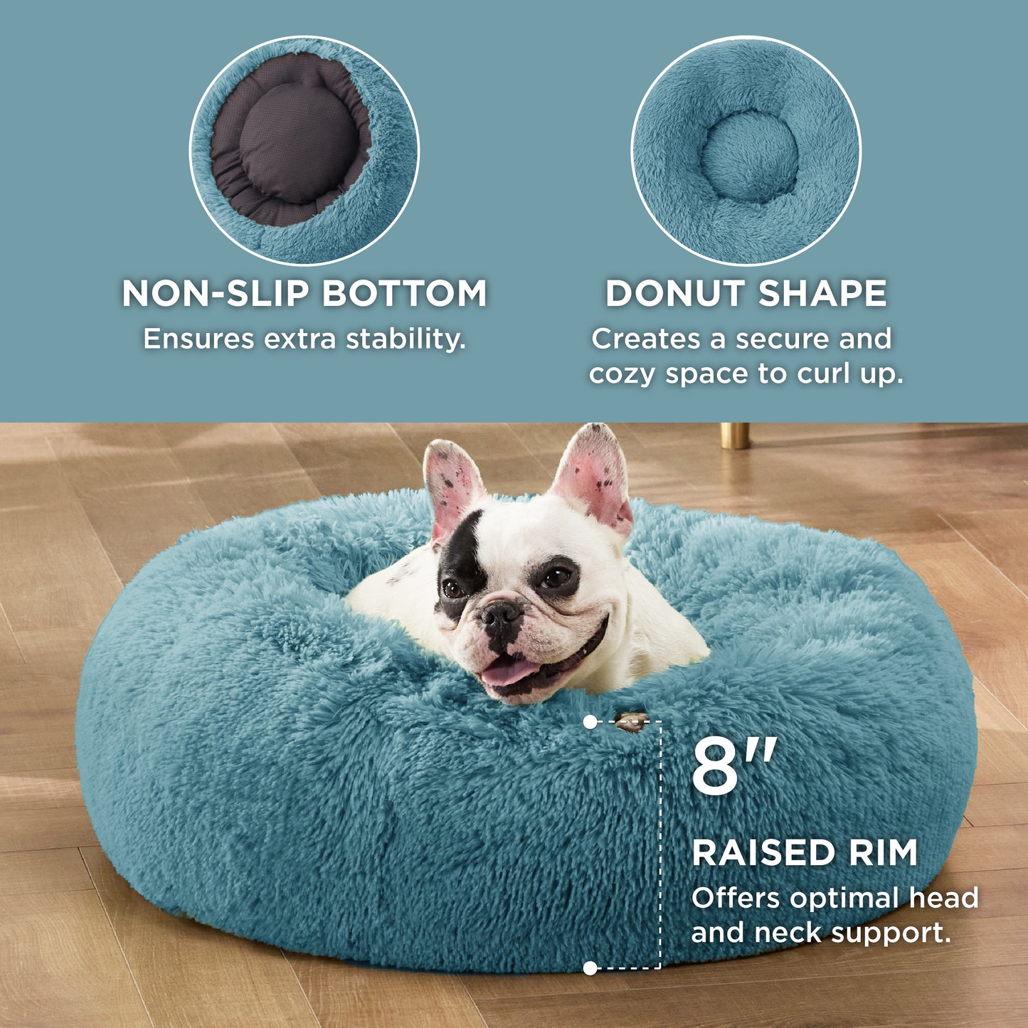 Calming Donut Bed for Dogs and Cats