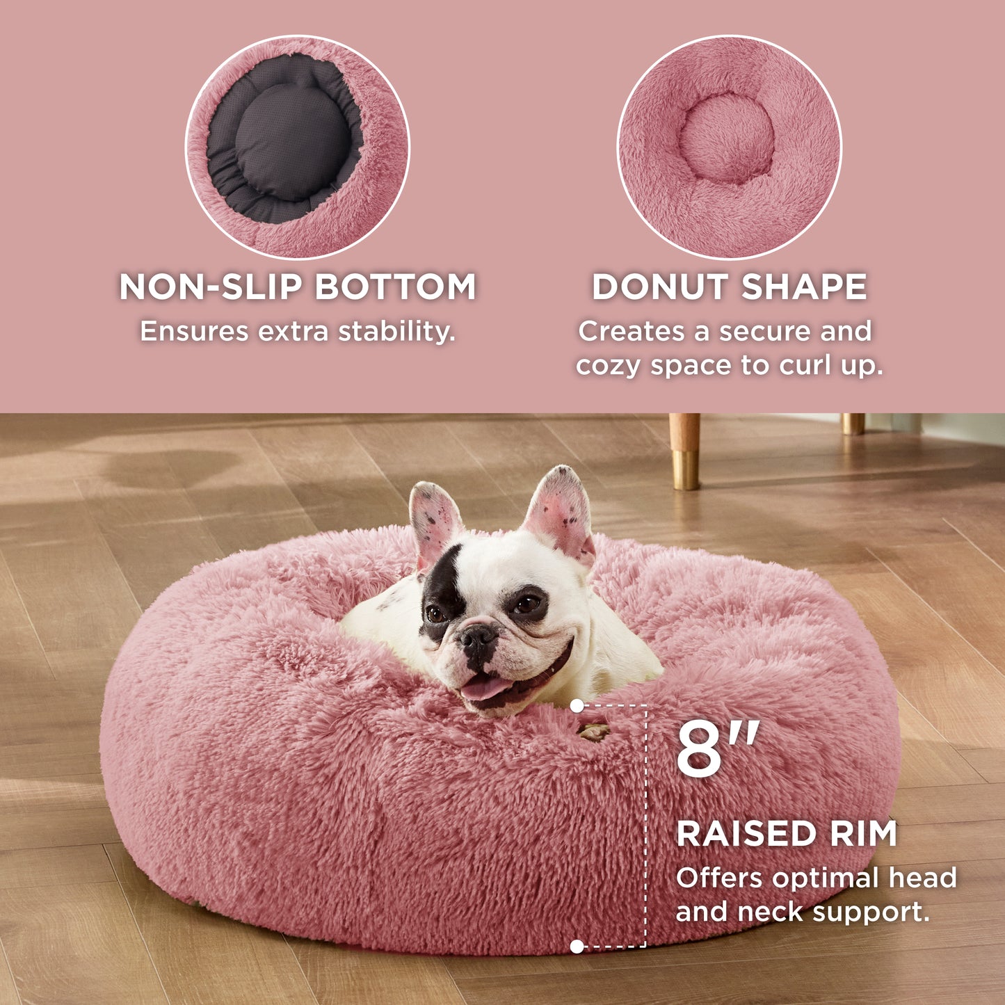 Calming Donut Bed for Dogs and Cats