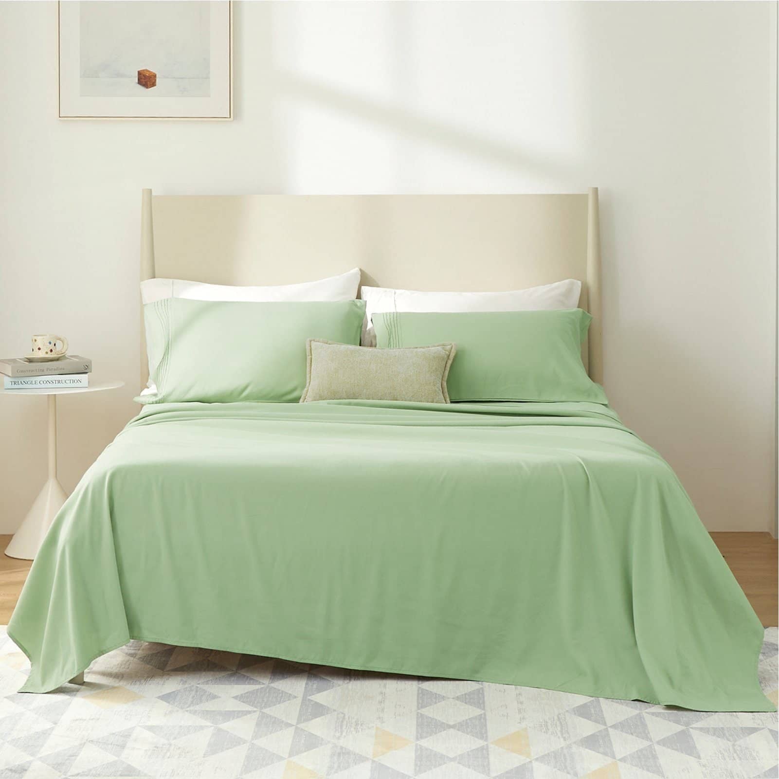 Bedsure | Moisture-Wicking Sheet Set lightgreen