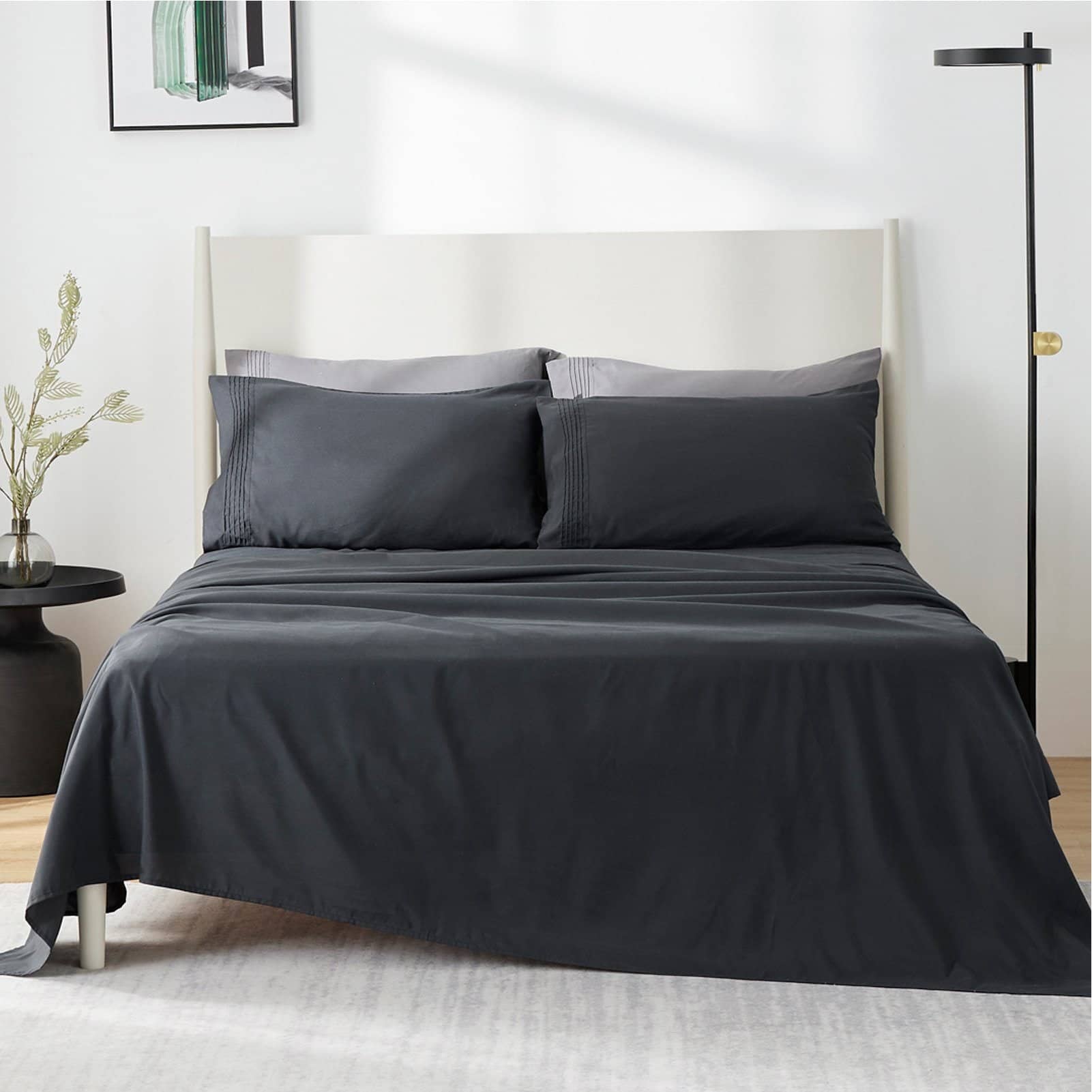 Bedsure | Moisture-Wicking Sheet Set black