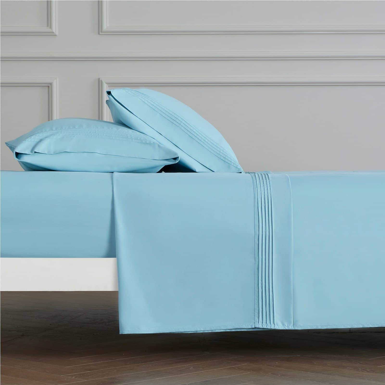 Bedsure | Moisture-Wicking Sheet Set lightblue comfortable