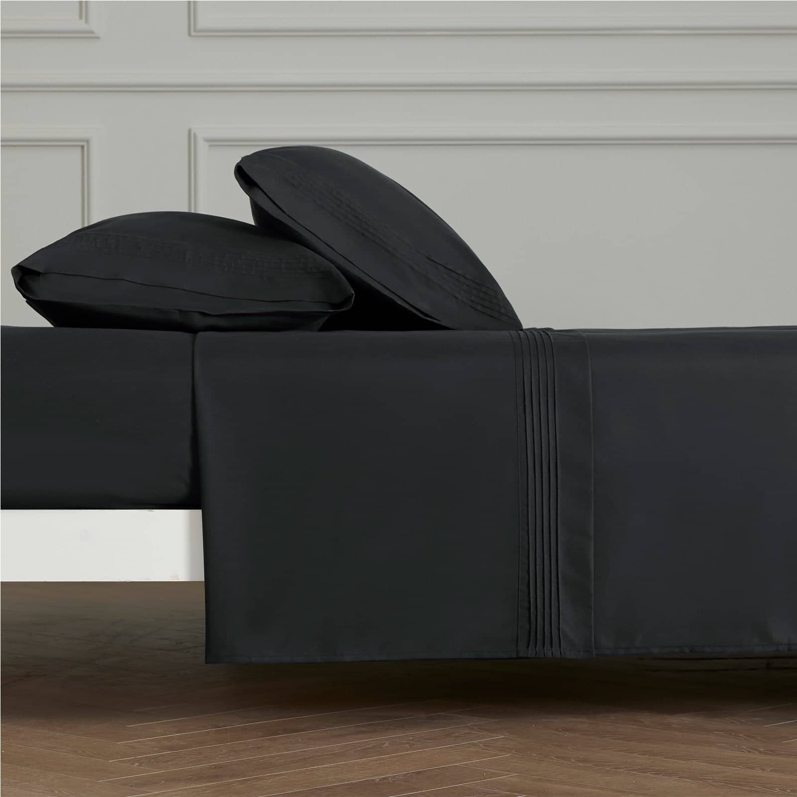 Bedsure | Moisture-Wicking Sheet Set black premium quality