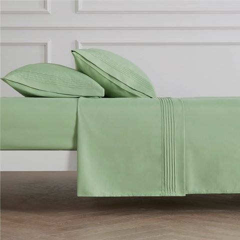 Bedsure | Moisture-Wicking Sheet Set lightgreen in home