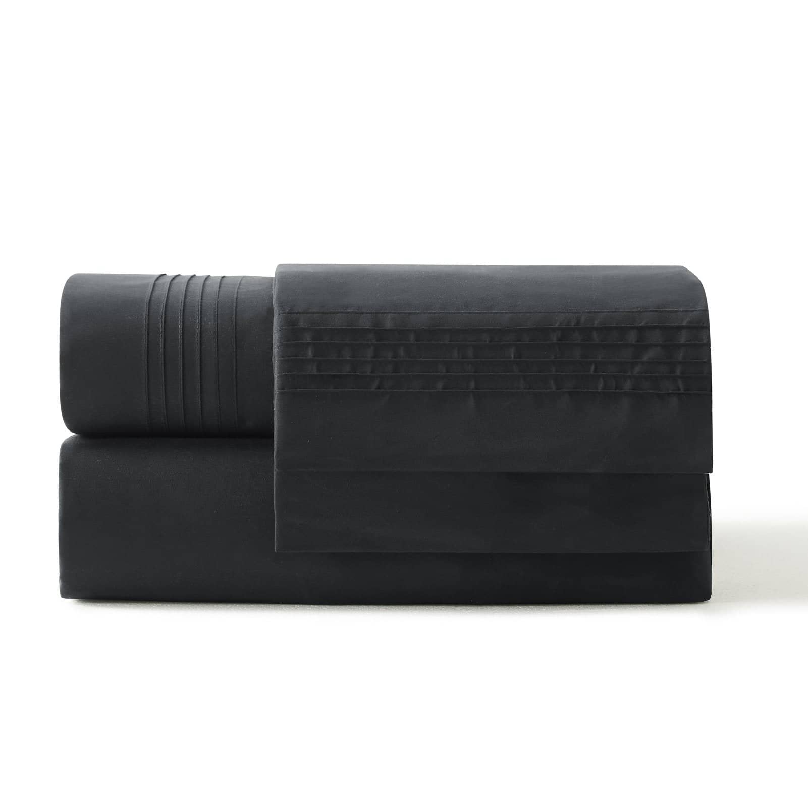Bedsure | Moisture-Wicking Sheet Set black super soft