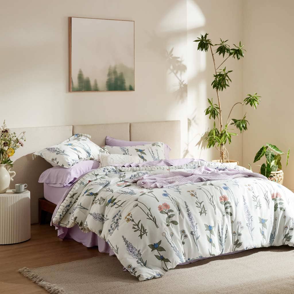 Botanical Floral Soft Comforter Set
