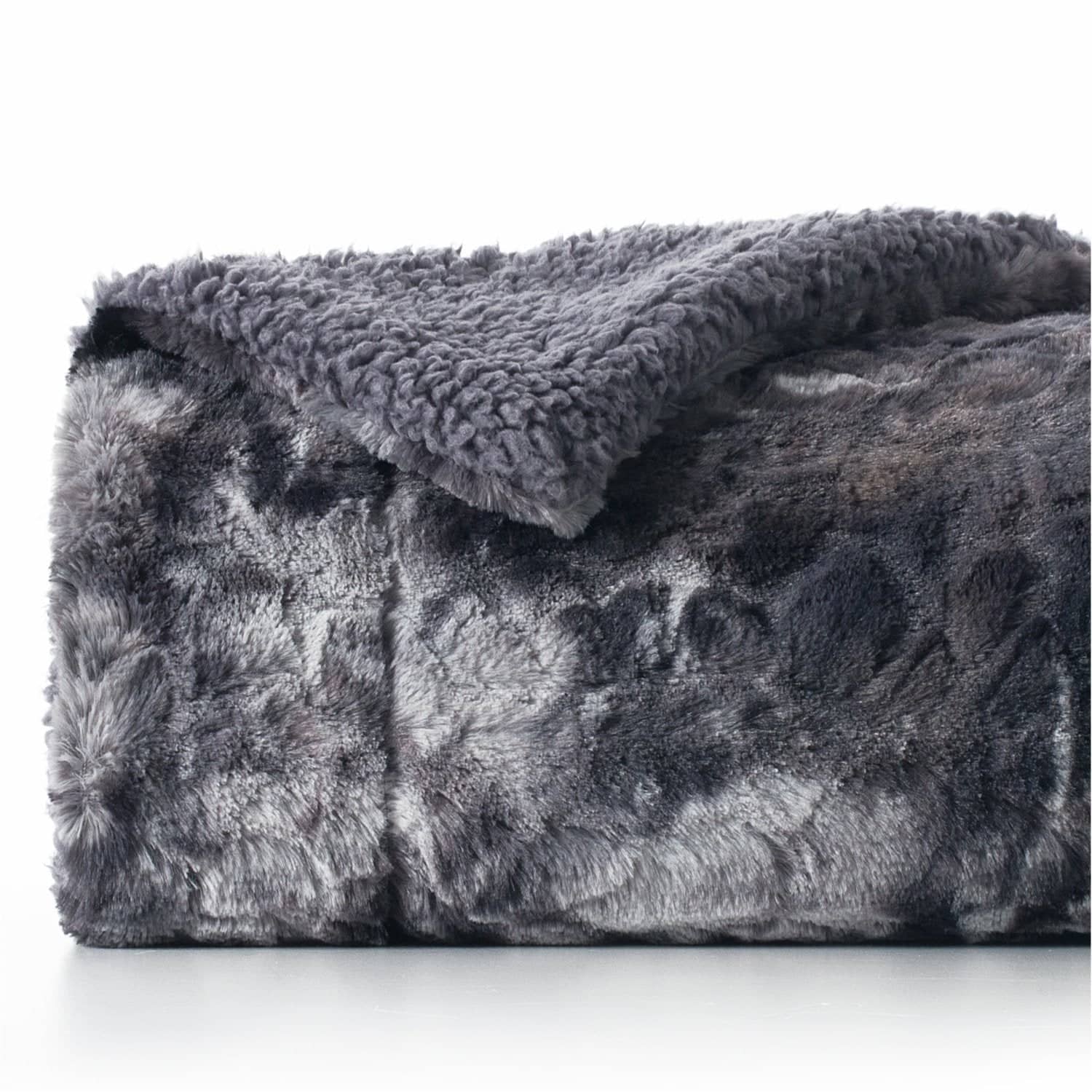 Faux Fur and Sherpa Shaggy Blanket soft life