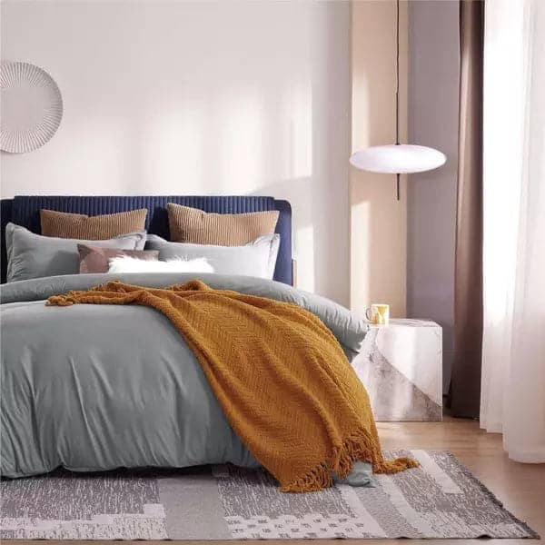 Brushed Microfiber Duvet Cover Sets darkgrey,keep you cool all the nights