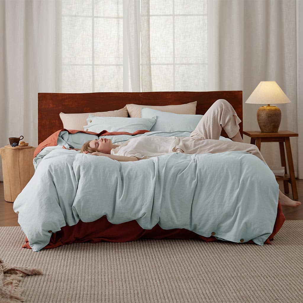 Linen Cotton Duvet Cover Set