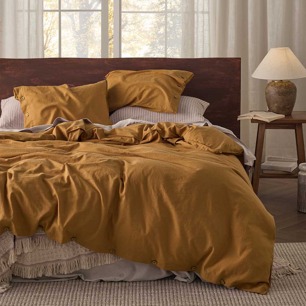 Linen Cotton Duvet Cover Set