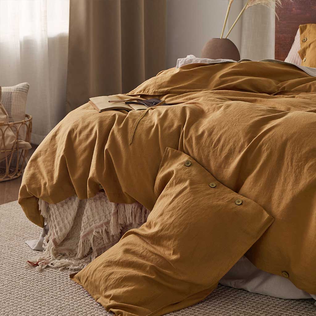 Linen Cotton Duvet Cover Set