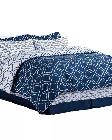 Comforter Set Bed in A Bag 8 Pieces
