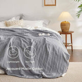 100% Cotton Muslin Throw Blanket