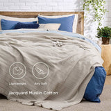 100% Cotton Muslin Throw Blanket