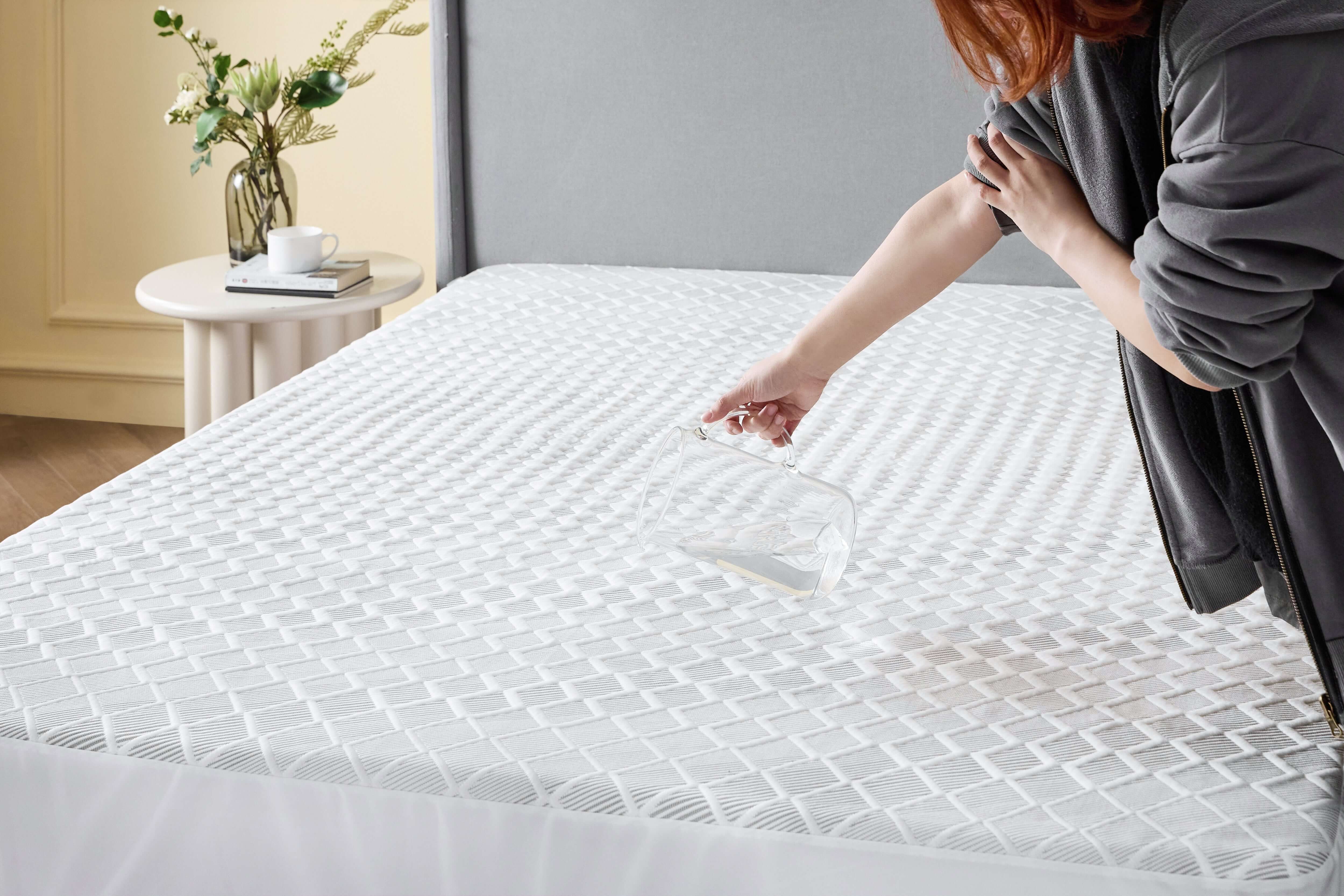 JTE Queen Mattress Pad for Back Pain, 100% Waterproof Quilted Fitted  Mattress Protector, Breathable Cooling Mattress Topper Extra Thick Bed  Cover