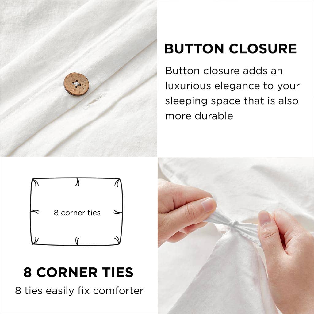 Linen Cotton Duvet Cover Set