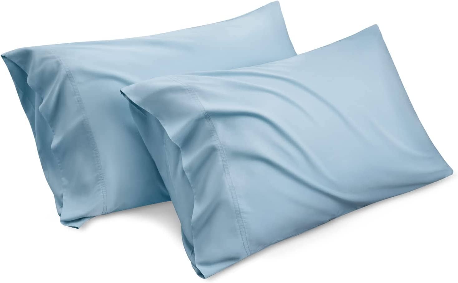 Bedsure Cooling Pillow Case Queen Size 2 Pack - Rayon Made from Bamboo,  White Chill Pillowcase, Soft & Breathable Pillow Covers with Envelope  Closure
