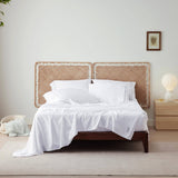 Embroidered 100% Viscose from Bamboo Bed Sheet Set - 6 Pieces