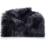 Plush Faux Fur Tie-dye Fleece Blanket soft