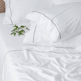 Embroidered 100% Viscose from Bamboo Bed Sheet Set - 6 Pieces