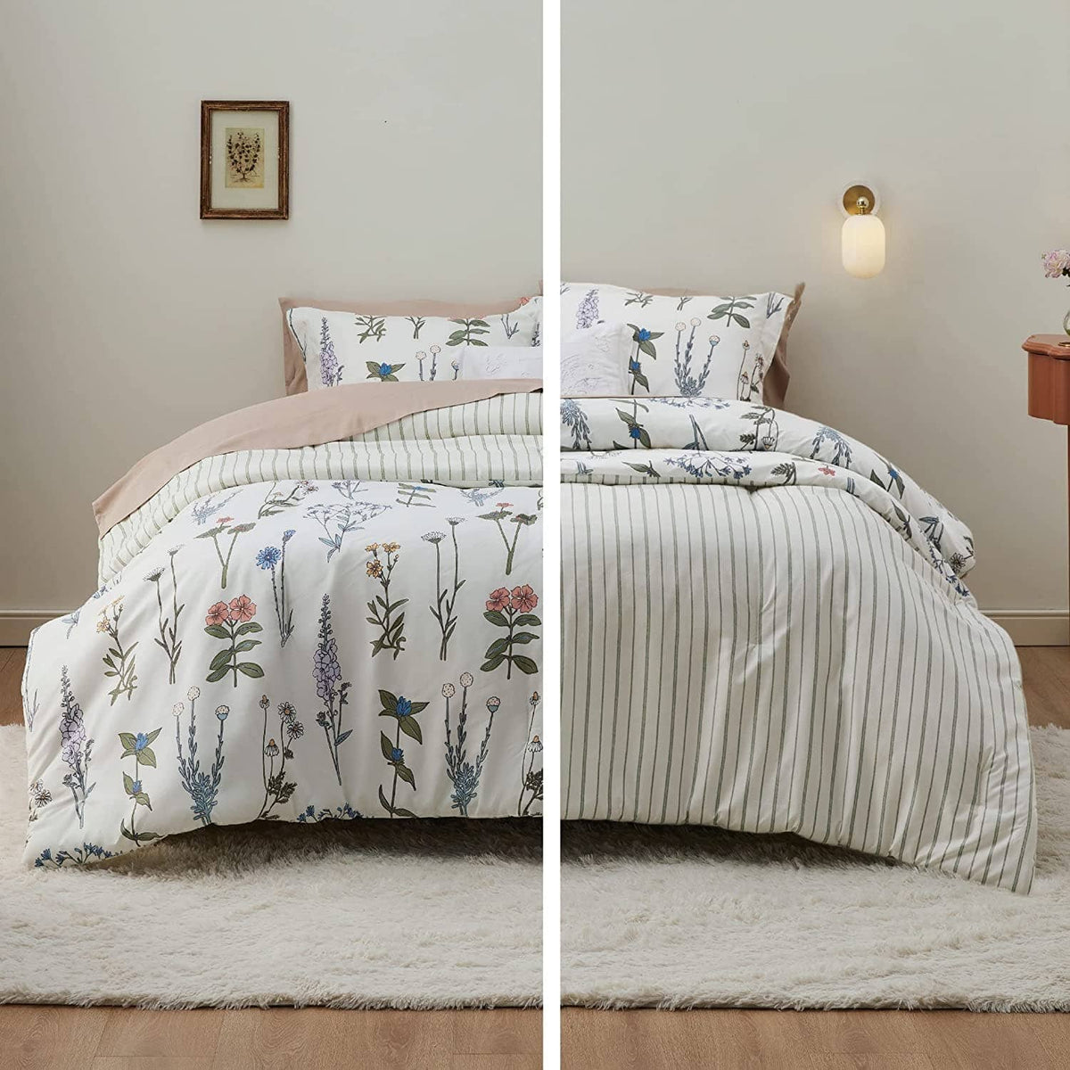 Botanical Floral Soft Comforter Set