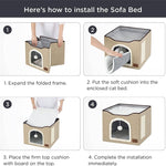 bedsure-cat-beds-for-indoor-cats-large-cat-cave-for-pet-cat-house-with-fluffy-ball-hanging-and-scratch-pad-foldable-cat-hideaway-16-5x16-5x14-inches-brown