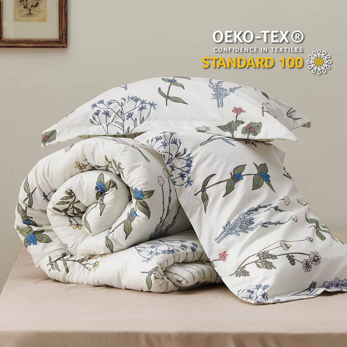 Botanical Floral Soft Comforter Set