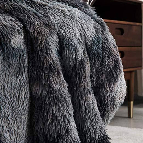 Bedsure | Faux Fur and Sherpa Shaggy Blanket in home