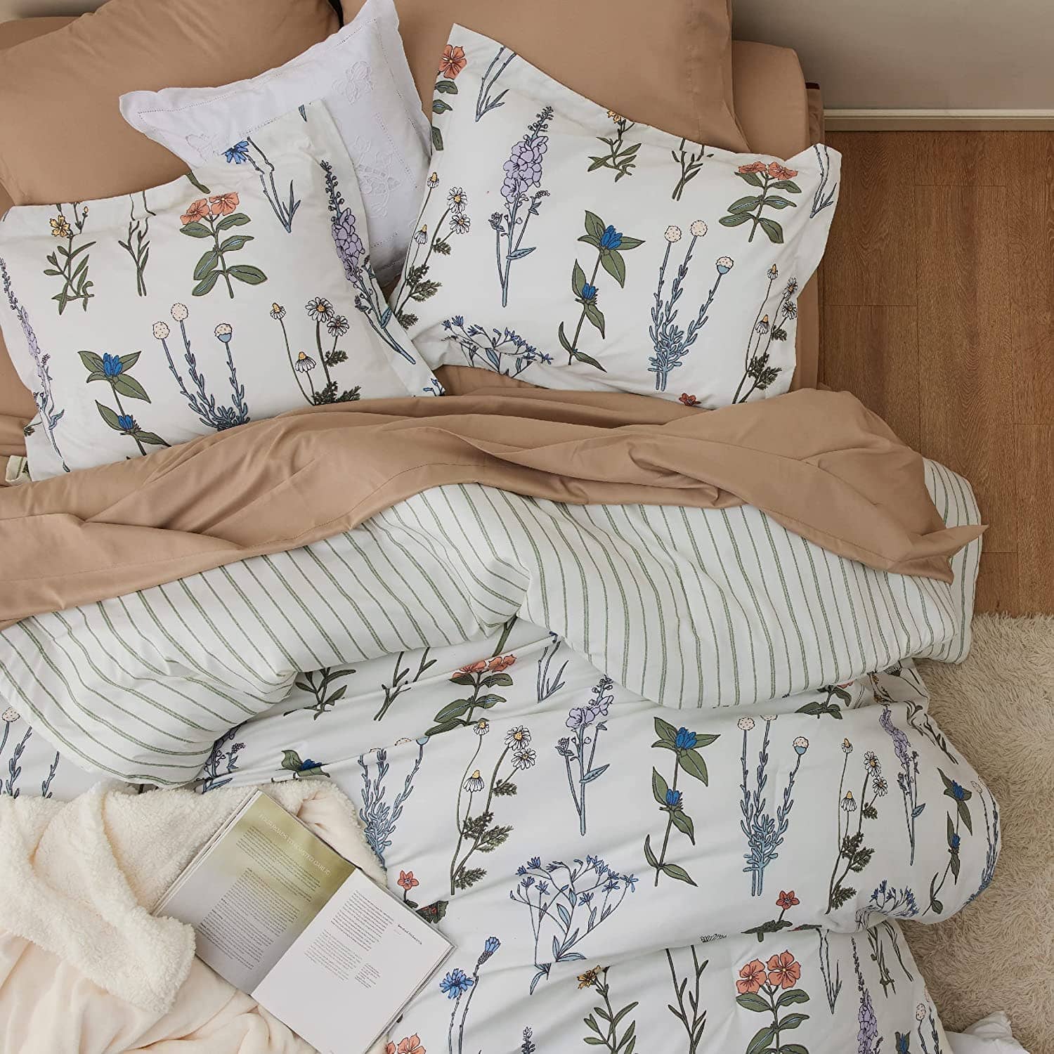 Botanical Floral Soft Comforter Set