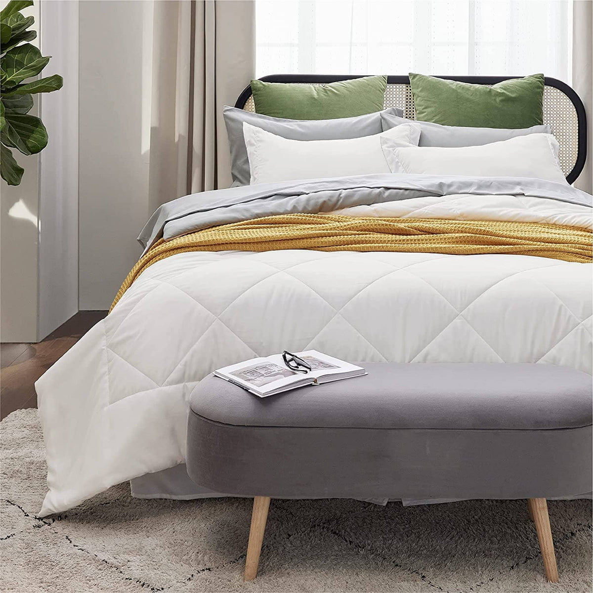 Reversible Microfiber Comforter Set
