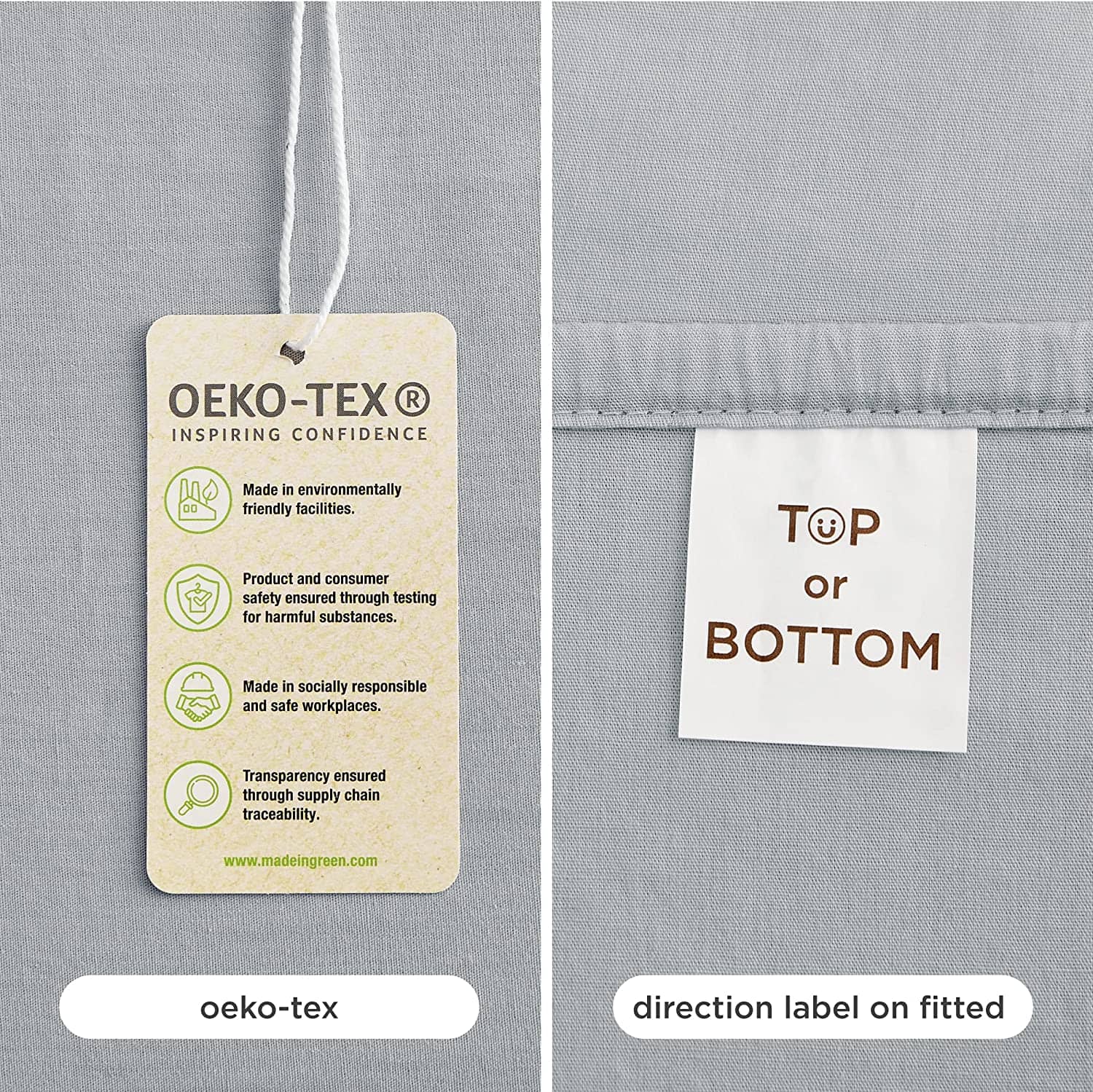 Bedsure 100% Lightweight Percale T180 Cotton Sheet Sets