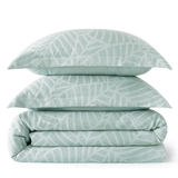 Leaves Waffle Jacquard Duvet Cover Set