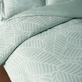 Leaves Waffle Jacquard Duvet Cover Set