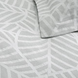 Leaves Waffle Jacquard Duvet Cover Set