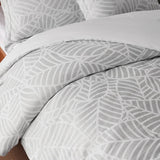 Leaves Waffle Jacquard Duvet Cover Set