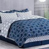 Comforter Set Bed in A Bag 8 Pieces